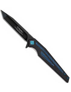 TOKISU G10 Damascus merk tactisch mes (8,60 cm.)