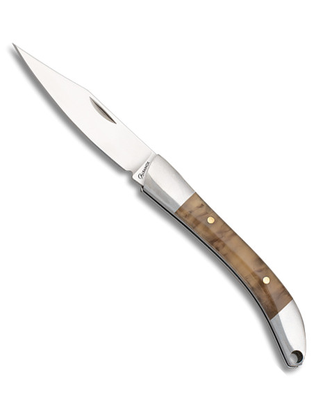 Brun akryl Albainox markkniv (13,70 cm.)