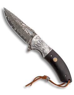 Albainox markkniv Damaskus-blad (20 cm.)