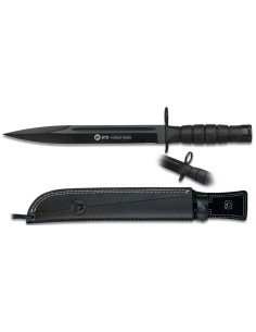 Cuchillo bayoneta marca K25 hoja negra (39 cm.)