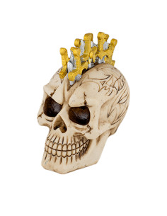 Harpiksfigur Kranie med sværd (11 cm.)