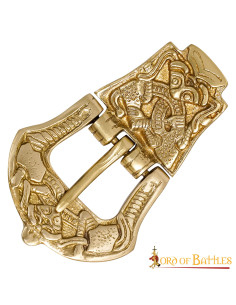 Viking bæltespænde af messing (9,5 cm.)