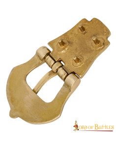 Viking bæltespænde af messing (9,5 cm.) 2