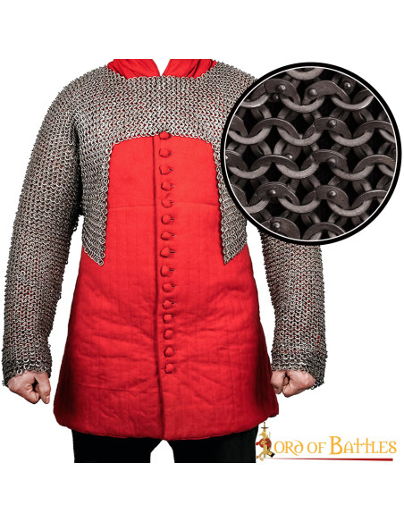 Haubergeon halve maliënkolder met...