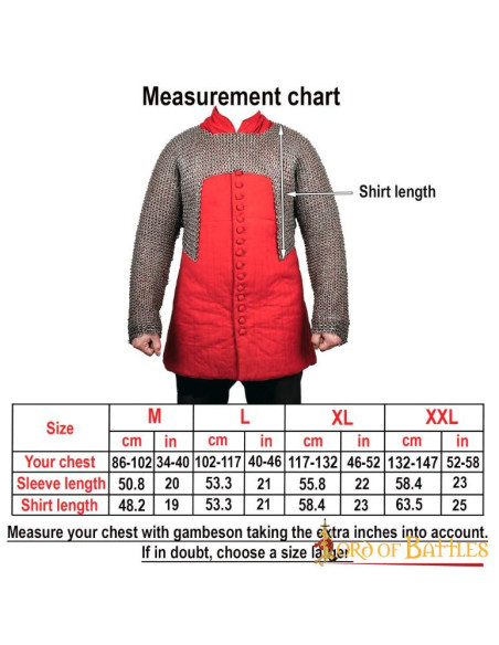 Haubergeon halve maliënkolder met...
