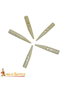 Set 5 botones hueso tallado para camisas vikingas 2