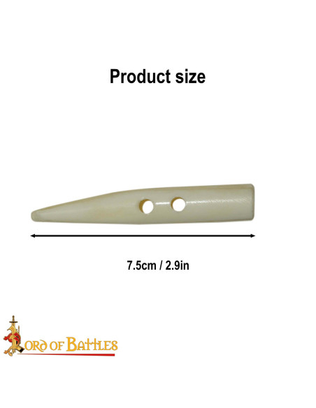 Set 5 botones hueso tallado para...