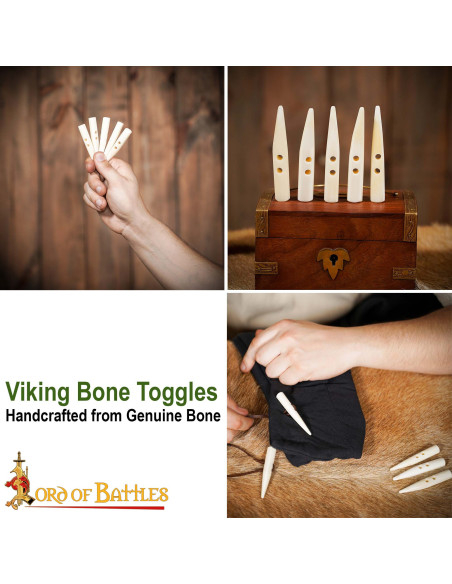 Set van 5 gesneden benen knopen voor...