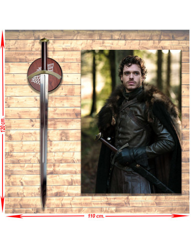 Pack-Banner + Rob Starks Schwert, Game of Thrones