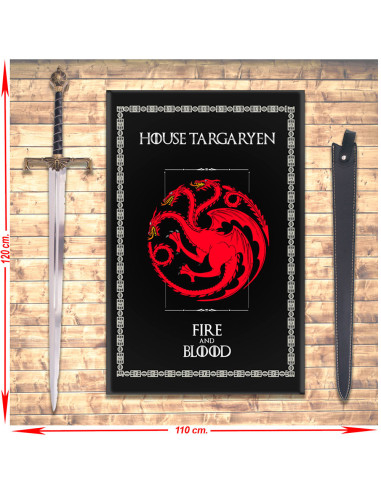 Packbanner + Zwaard van Viserys Targaryen, Game of Thrones