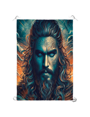 Khal Drogo-banner uit Game of Thrones (70x100 cm.)
 Materiaal-Satijn