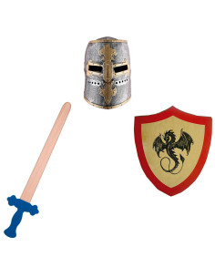 Pack niño Caballero Dragón medieval: Espada, Escudo y Casco