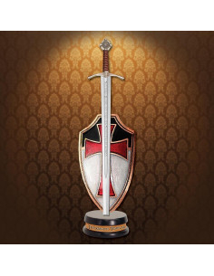Accolade Sword Brieföffner-Set, Minischild und Ständer