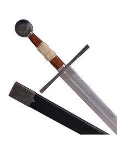 Espada de guerra Medieval Europea con vaina (113 cm.)