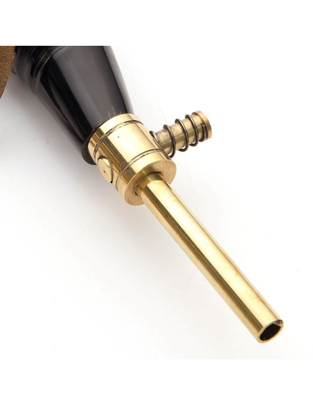 Kruithoorn met messing dispenser