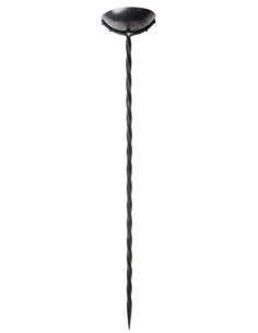 Lámpara de aceite Osbert en forja roscada (95 cm.)