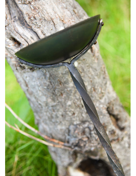 Osbert olielamp in smeedijzer met...