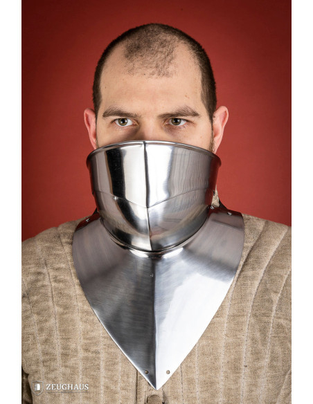 Gorjal medieval articulado en acero...