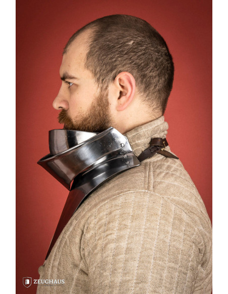 Gorjal medieval articulado en acero...