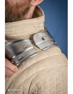 Mittelalterlicher Spitzkragen aus poliertem Stahl 2
