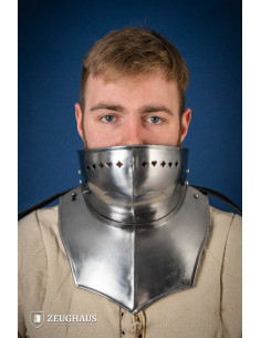 Gorget med Bevor i poleret blødt stål 2