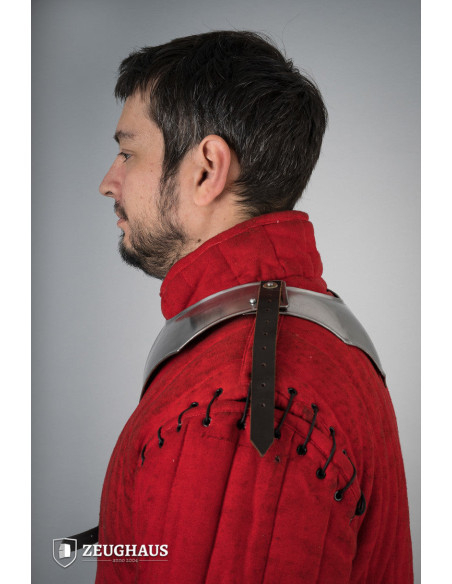 Gorjal medieval Avenger en acero pulido