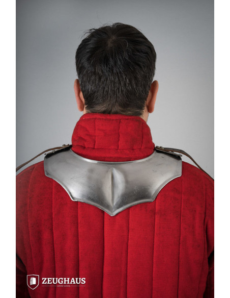 Gorjal medieval Avenger en acero pulido