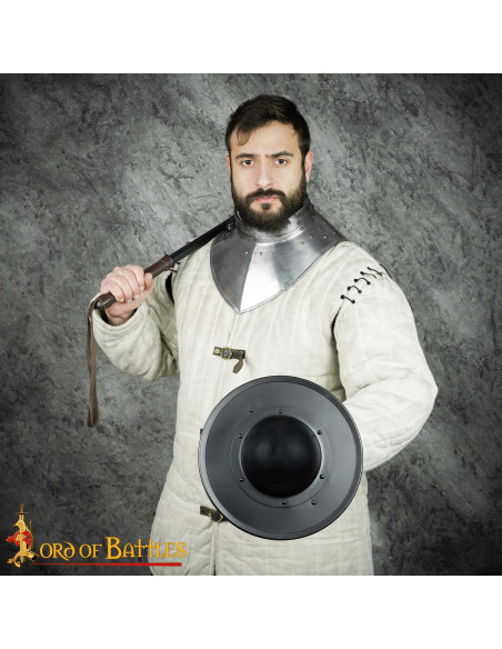 Gorjal medieval Edad Tardía, acero dulce