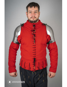 Hombreras medievales acero pulido S. XIV 2