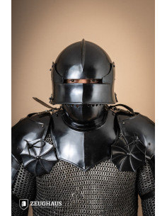 Casco Sallet Alemán en acero bruñido, siglo XV 2