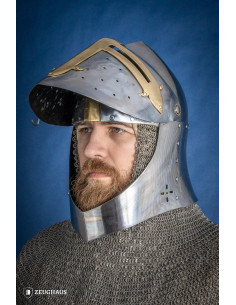 Casco Templario Sugar Loaf con visera (1,6 mm.) 2