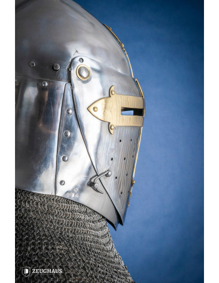 Zuckerhut-Templerhelm mit Visier (1,6...
