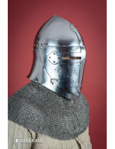 Casco Templario Sugar Loaf con visera, acabado pulido 2