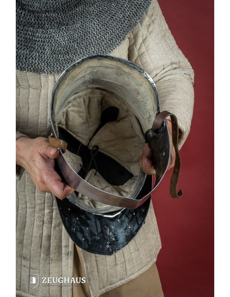 Zuckerhut-Templerhelm mit Visier,...