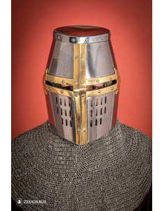 Korsfarernes Store Helm, messingkors (1,6 mm.)