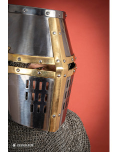 Korsfarernes Store Helm, messingkors (1,6 mm.) 2