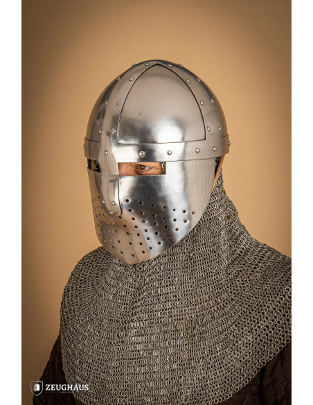 Spangenhelm hjelm med visir (2 mm.)