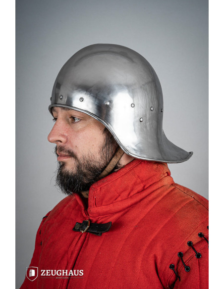Offener Schallerhelm, polierte...