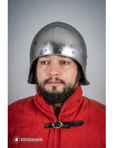 Casco abierto tipo Sallet, acabado pulido (1,6 mm.) 2