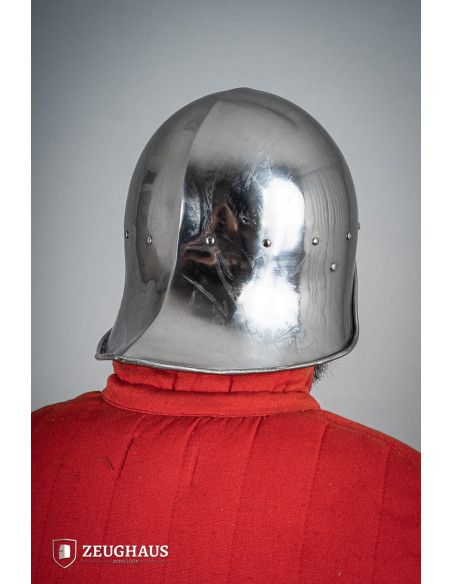Offener Schallerhelm, polierte...