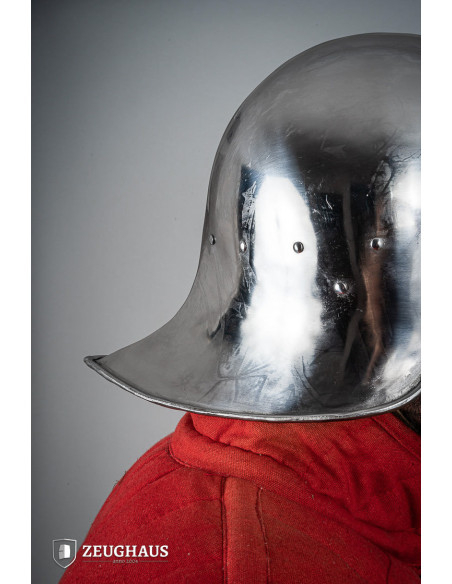 Sallet-type open helm, gepolijste...