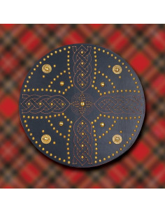 Schottischer Targe-Schild mit keltischem Kreuz, 13.-14....