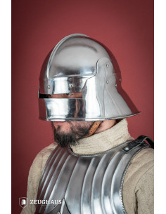 Sallet Infanteriehelm, gepolijste afwerking (1,6 mm.) 2