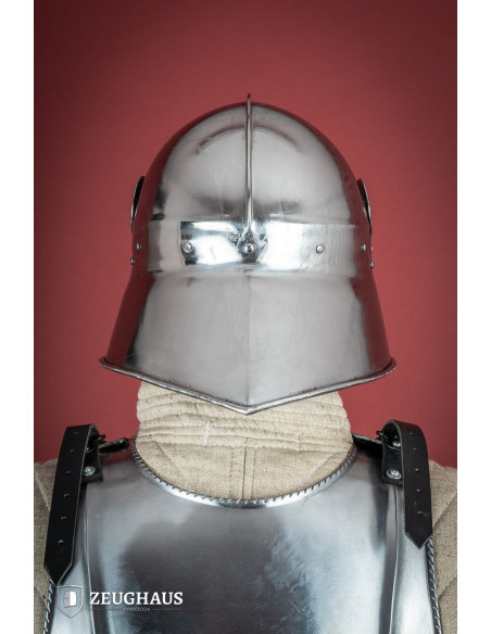 Sallet infanterihjelm, poleret finish...