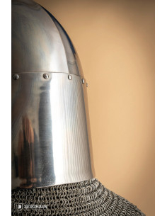 Großer Zuckerhut-Templerhelm, Messingkreuz (2 mm). 2