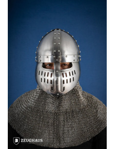 Normandische helm type Spangenhelm, gepolijste afwerking (1,6 mm)