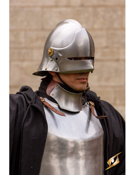 Sallet middeleeuwse huurlingenhelm...