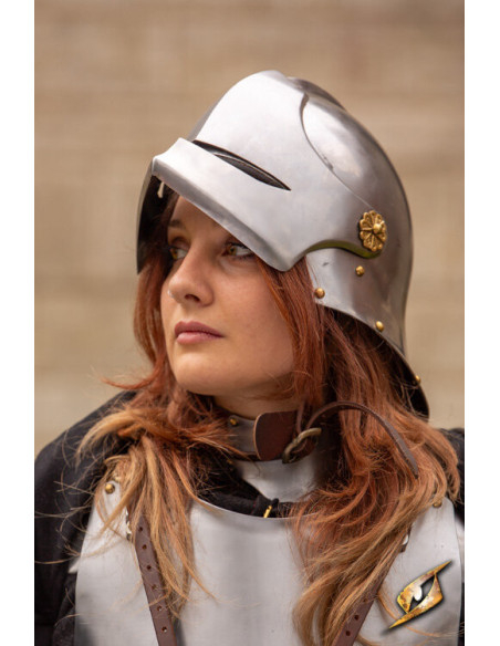 Sallet middelalderlig lejehjelm...