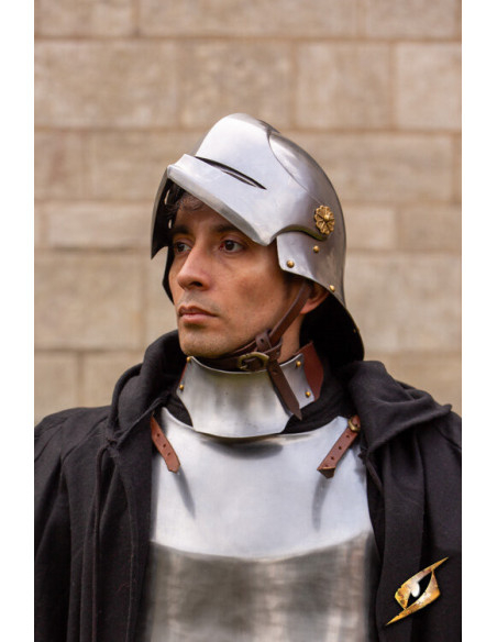 Sallet middelalderlig lejehjelm...