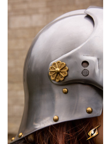Sallet middeleeuwse huurlingenhelm...